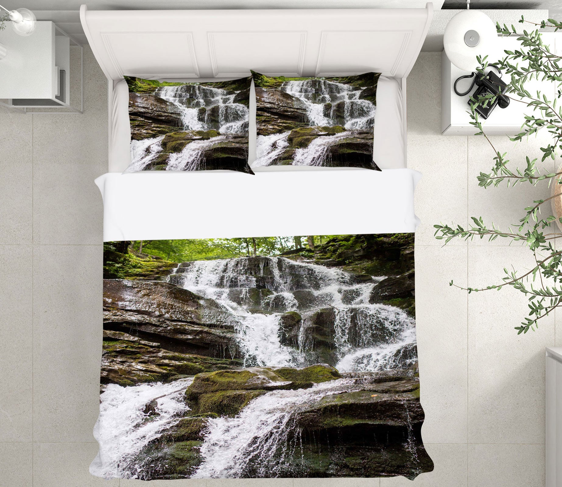 3D Stone Water 15150 Bed Pillowcases Quilt