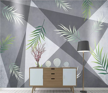 3D Green Leaf 1755 Wall Murals Wallpaper AJ Wallpaper 2 