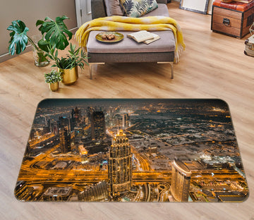 3D City Building 36124 Non Slip Rug Mat