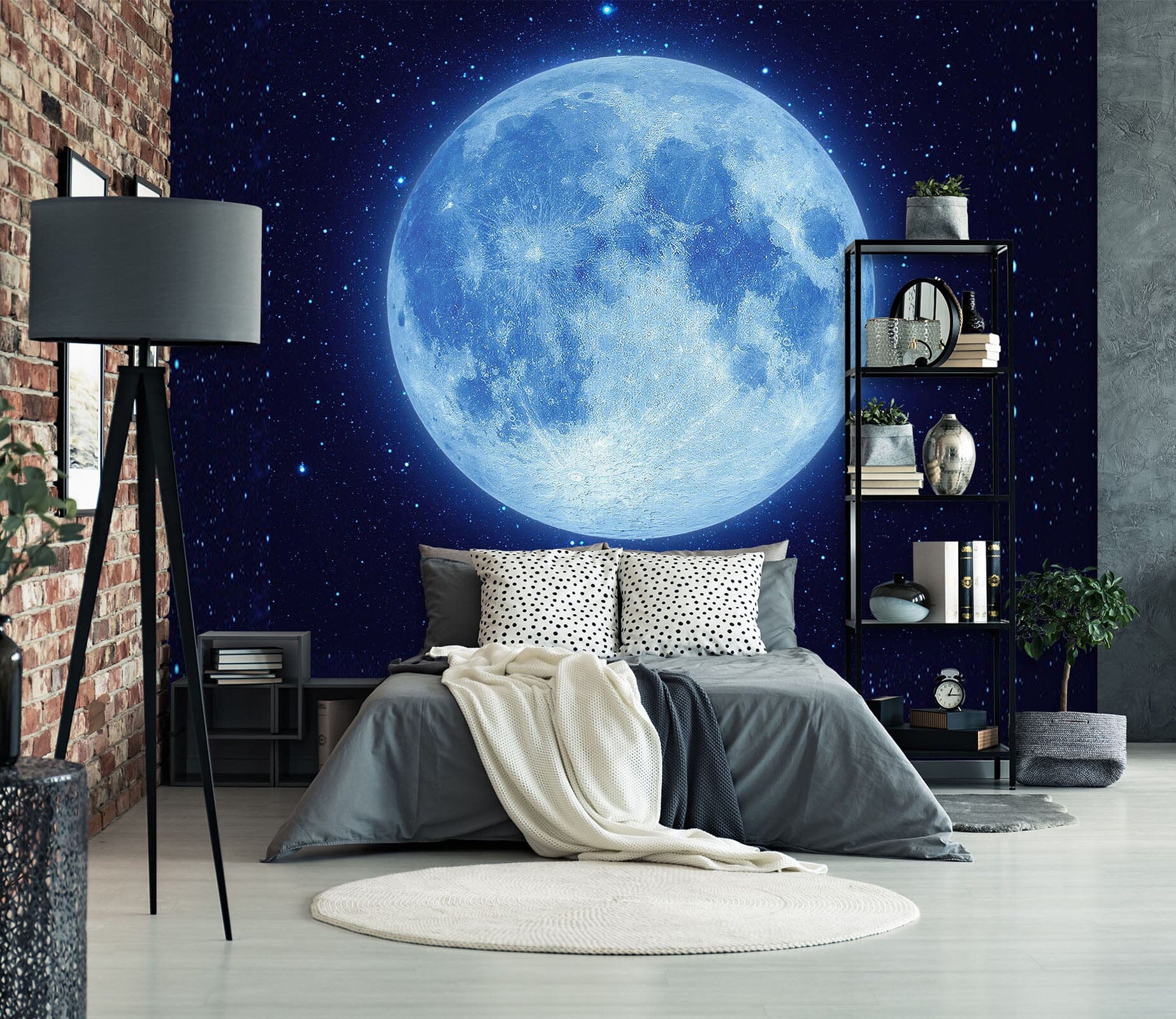 3D Moon Starry Sky 1755 Wall Murals Wallpaper AJ Wallpaper 2 