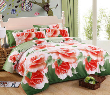 3D Rose Flower 1109 Bed Pillowcases Quilt