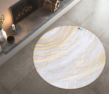 3D Gold Marble Texture 491 Round Non Slip Rug Mat Mat AJ Creativity Home 