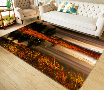 3D Grass Lake Water 75146 Non Slip Rug Mat