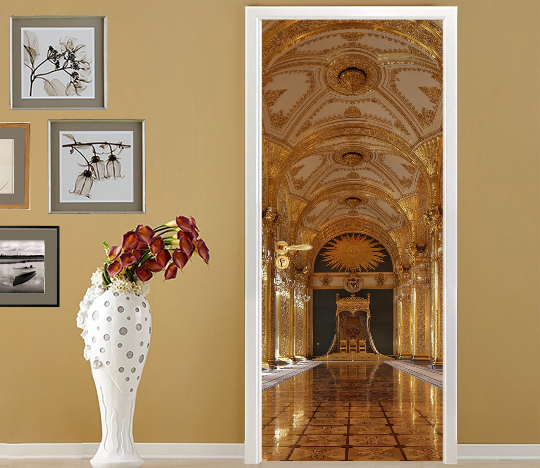 3D Corridor 22050 Door Mural