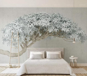 3D Blue Leaves WC217 Wall Murals Wallpaper AJ Wallpaper 2 