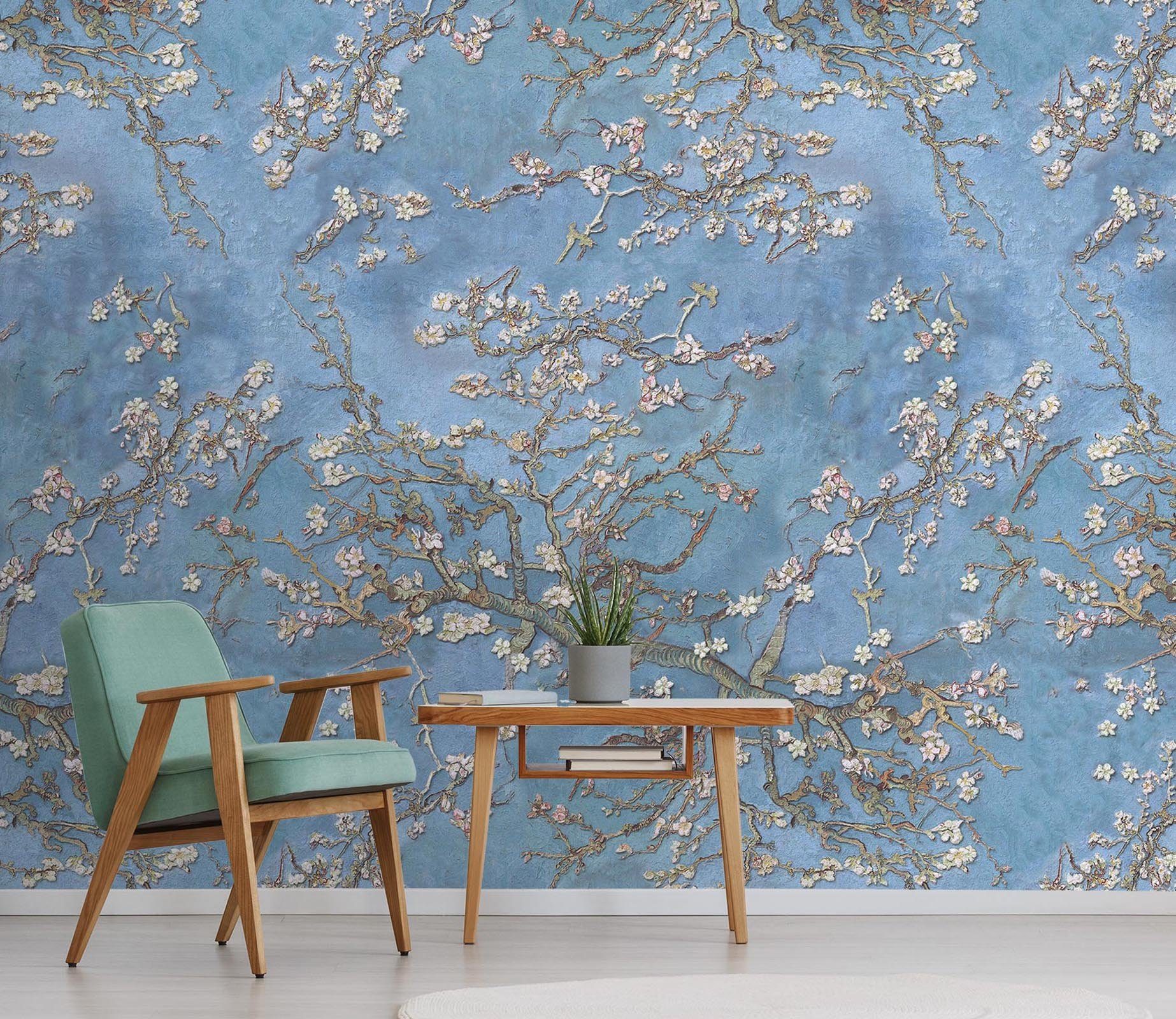 3D Embossed Plum 93 Wallpaper AJ Wallpaper 