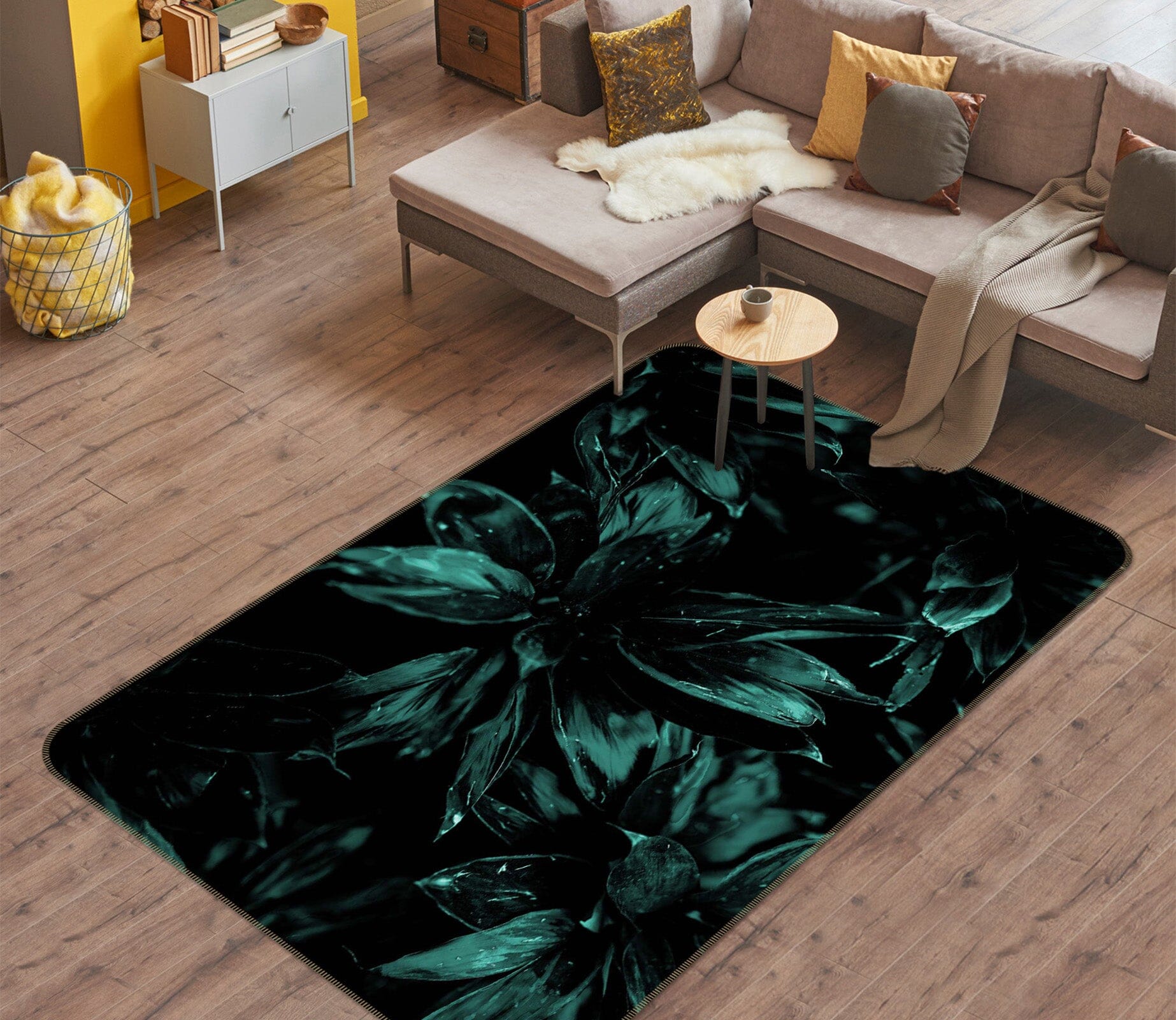3D Leaf Forest 1142 Boris Draschoff Rug Non Slip Rug Mat Mat AJ Creativity Home 