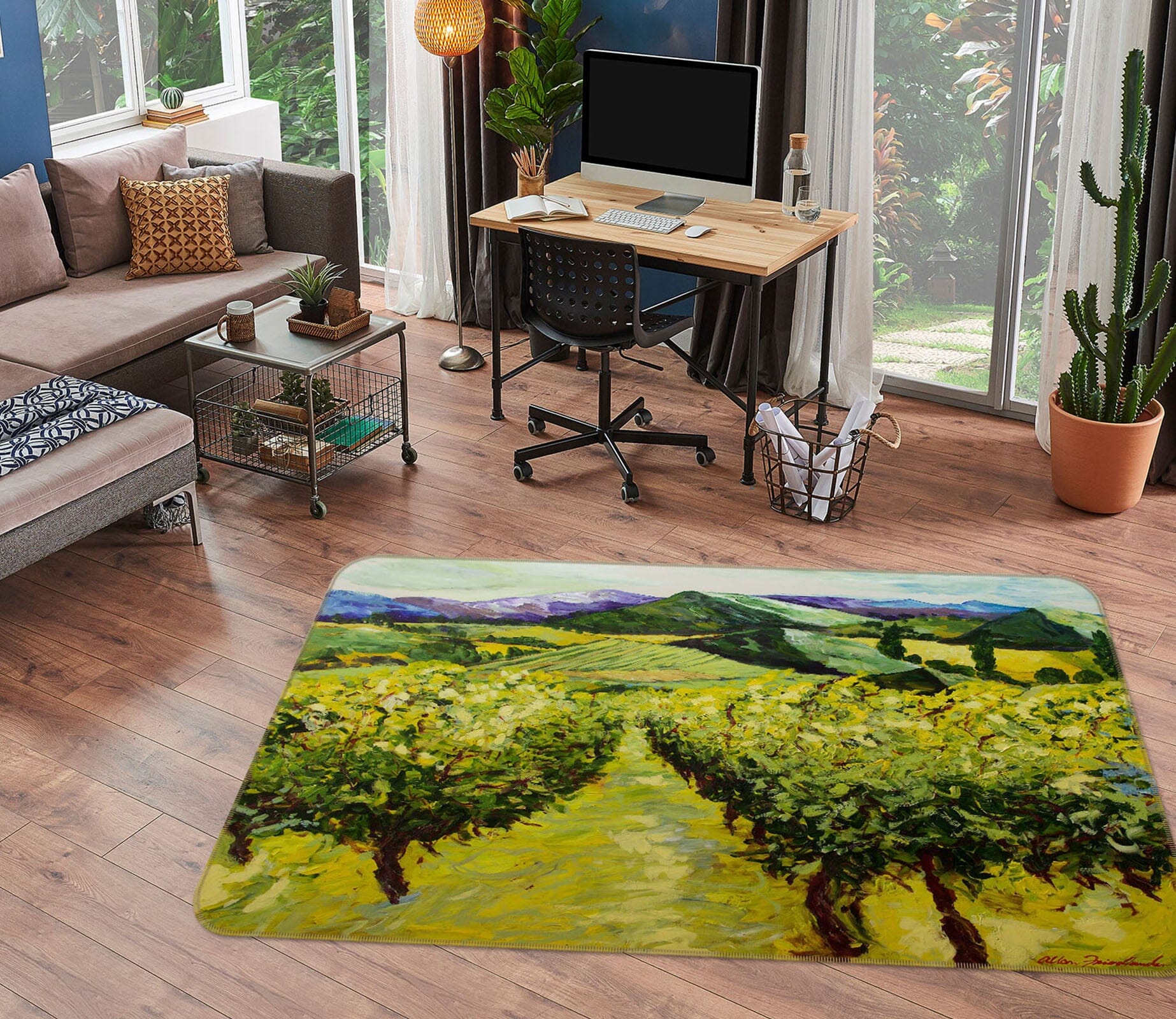 3D Prairie Tree 1010 Allan P. Friedlander Rug Non Slip Rug Mat Mat AJ Creativity Home 