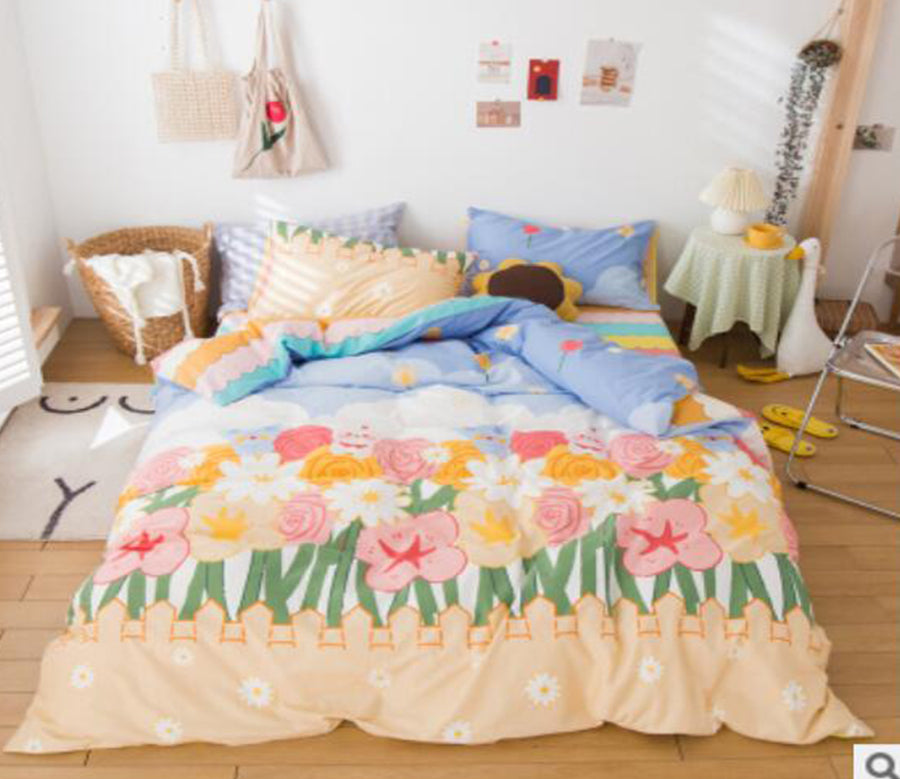 3D Flowers 40215 Bed Pillowcases Quilt