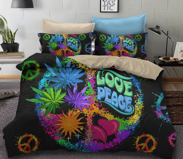 3D Color Flat Symbol 1003 Bed Pillowcases Quilt