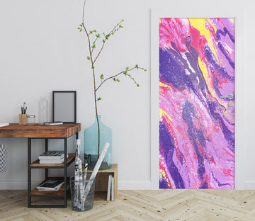 3D Purple Pink Paint Texture 9213 Valerie Latrice Door Mural
