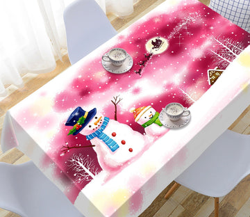 3D Snowman Sled 4 Tablecloths Tablecloths AJ Creativity Home 