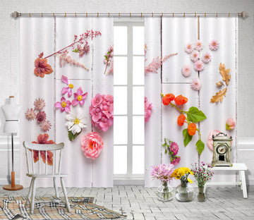 3D Beautiful Flowers 6316 Assaf Frank Curtain Curtains Drapes