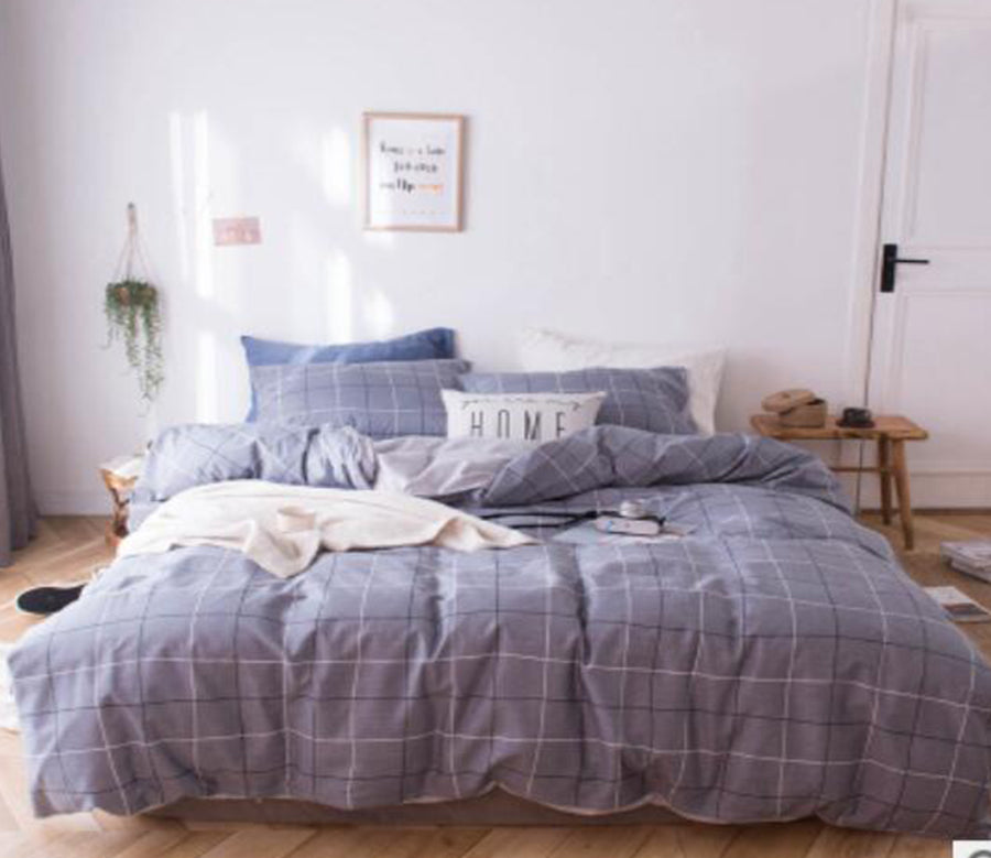 3D Grey Square 15162 Bed Pillowcases Quilt