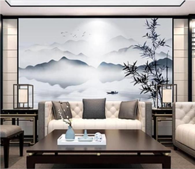 3D Forest Mountain 318 Wall Murals Wallpaper AJ Wallpaper 2 