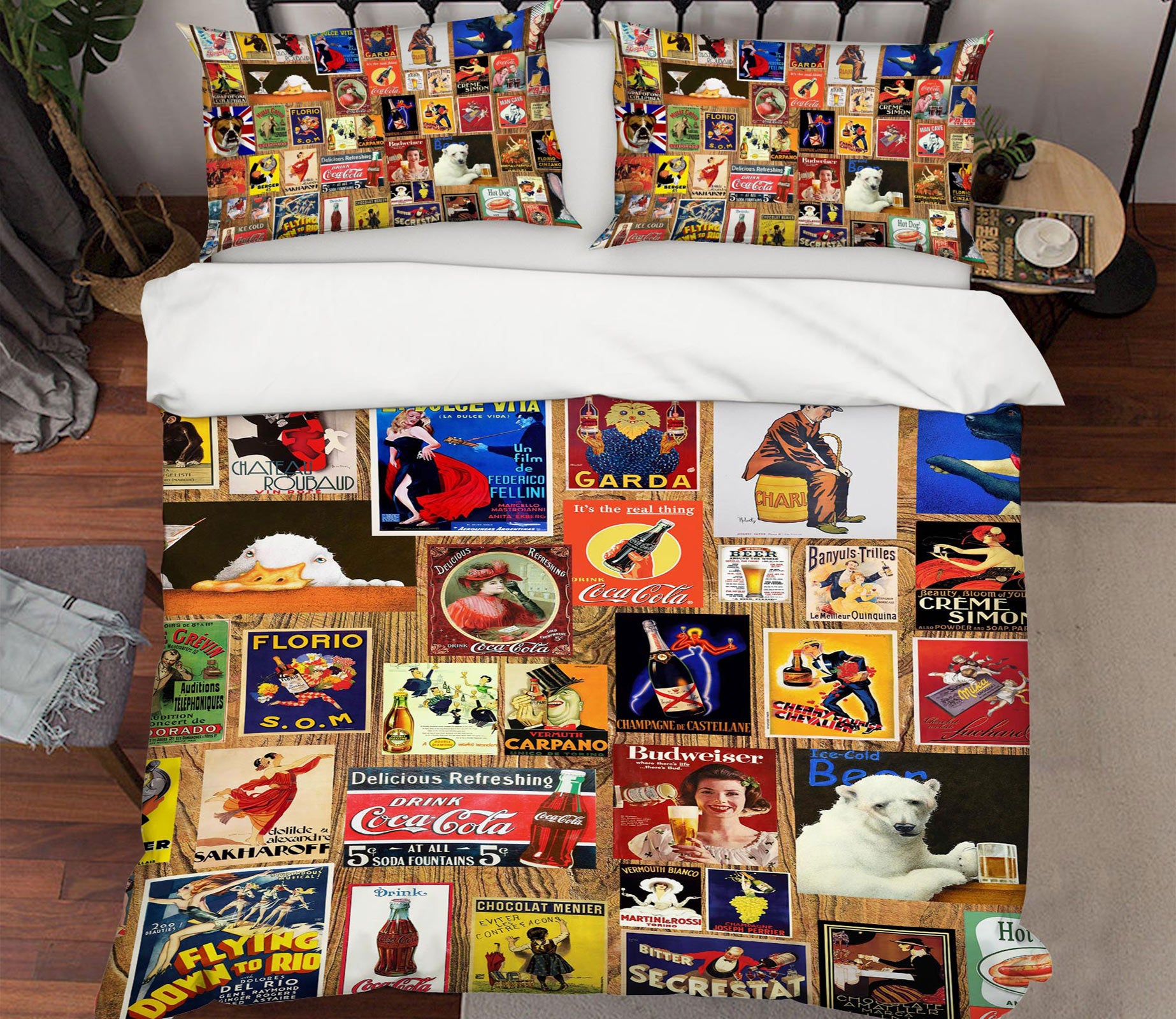 3D Poster Stitching 12033 Bed Pillowcases Quilt