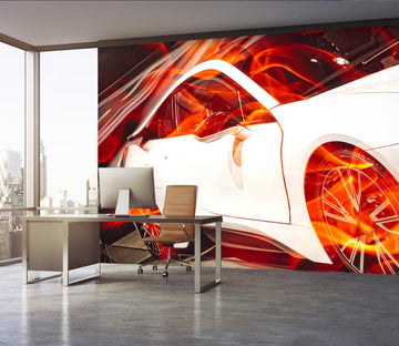 3D Sports Car 394 Vehicle Wall Murals