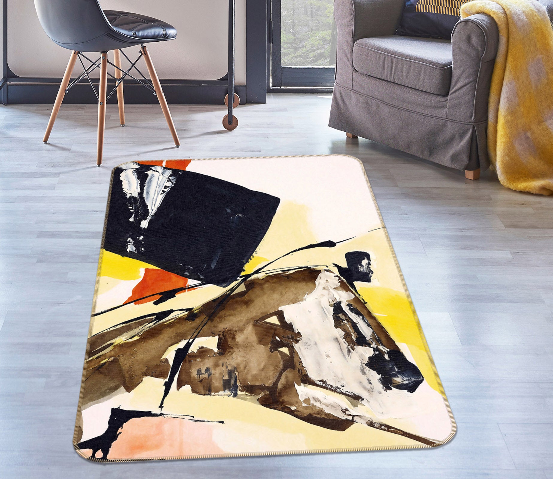 3D Pattern 65036 Non Slip Rug Mat