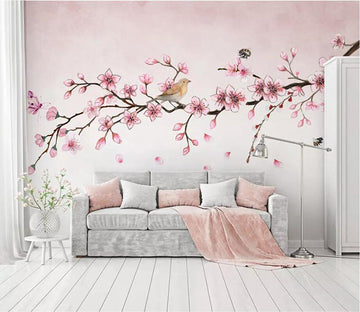 3D Pink Flowers 1761 Wall Murals Wallpaper AJ Wallpaper 2 