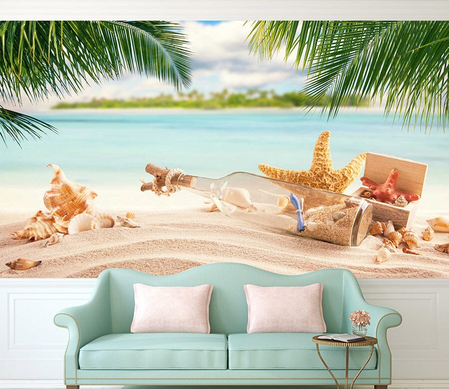 3D Beach Shells 1030 Wall Murals Wallpaper AJ Wallpaper 2 