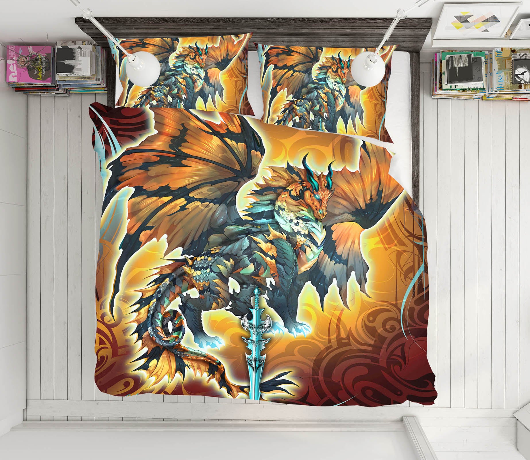 3D Dragon Wings 8320 Ruth Thompson Bedding Bed Pillowcases Quilt Cover Duvet Cover