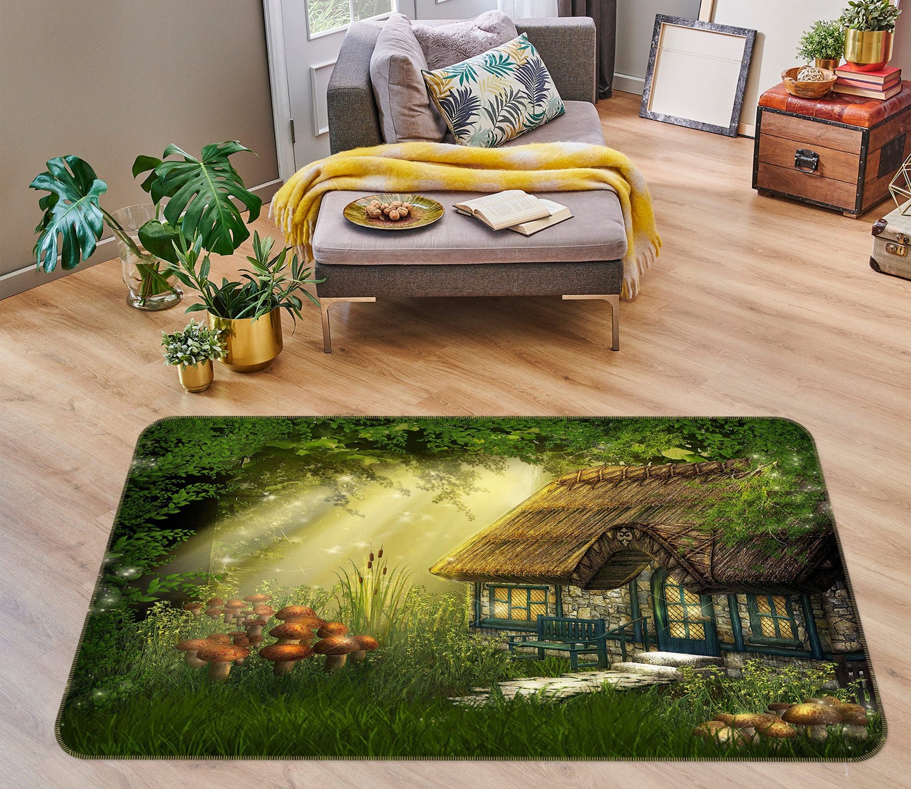 3D Bush House 76038 Non Slip Rug Mat