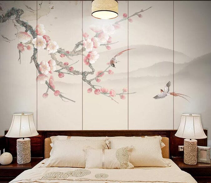 3D Peach Blossom 2190 Wall Murals Wallpaper AJ Wallpaper 2 