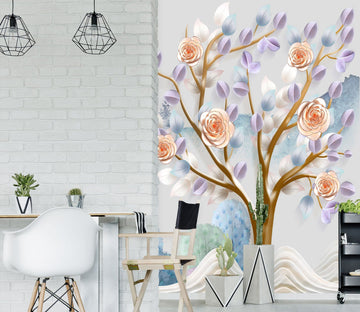 3D Pink Rose 1833 Wall Murals Wallpaper AJ Wallpaper 2 