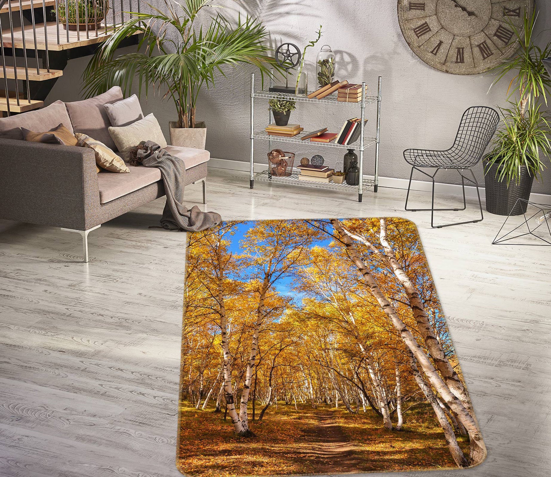 3D Forest 27084 Non Slip Rug Mat