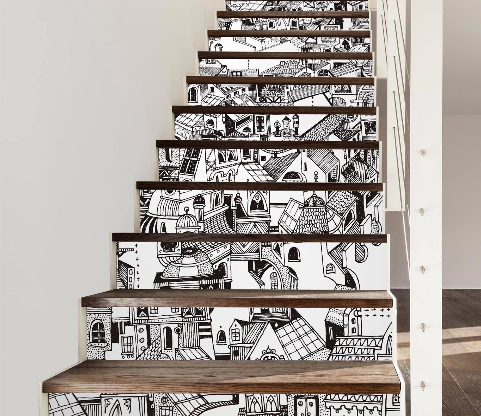 3D Flowers 648 Stair Risers Wallpaper AJ Wallpaper 