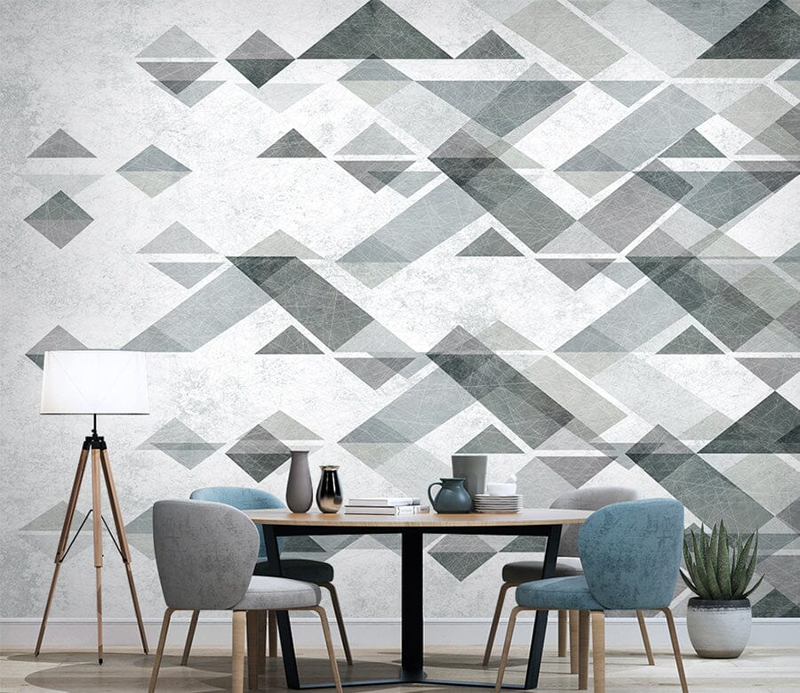 3D Grey Geometry WG188 Wall Murals Wallpaper AJ Wallpaper 2 