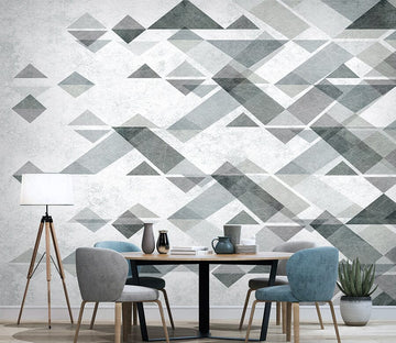 3D Grey Geometry WG188 Wall Murals Wallpaper AJ Wallpaper 2 