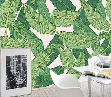 3D Green Leaf WG229 Wall Murals Wallpaper AJ Wallpaper 2 