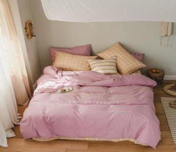 3D Pink 40342 Bed Pillowcases Quilt
