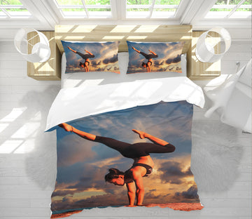 3D Yoga Moves 14202 Bed Pillowcases Quilt