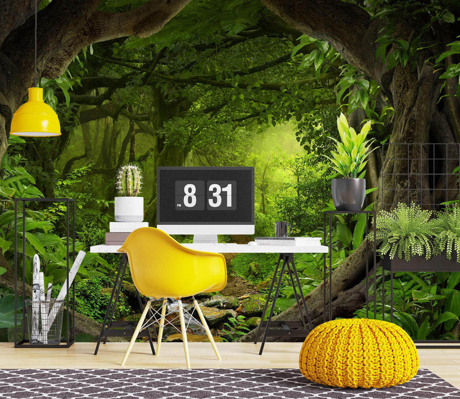 3D Forest Cave 58155 Wall Murals