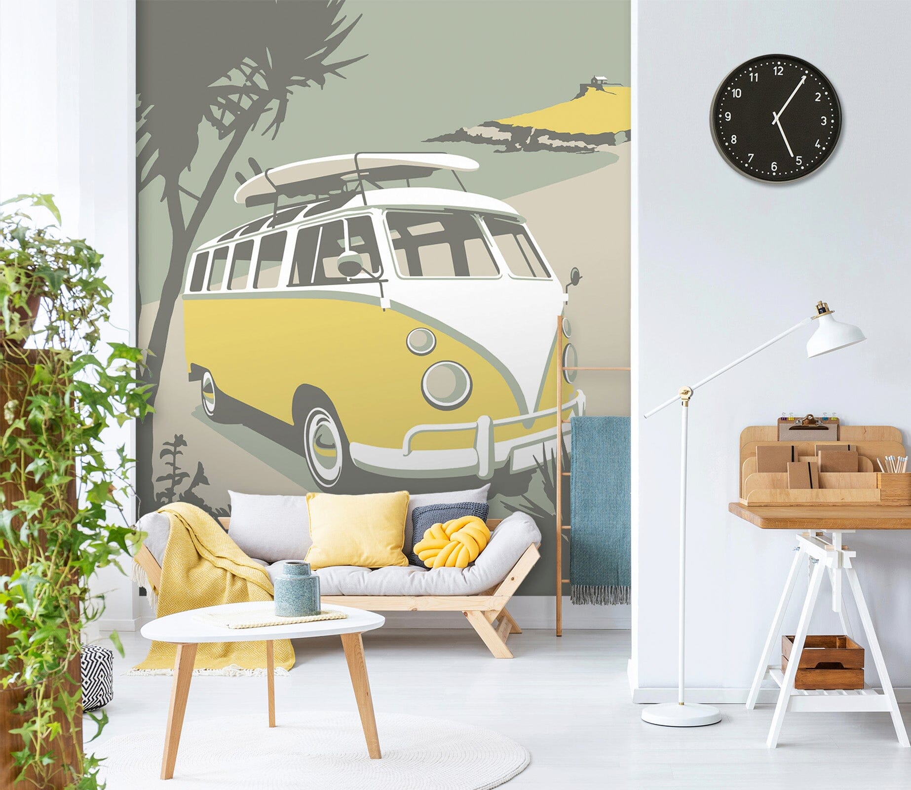 3D St Ives Camper 1067 Steve Read Wall Mural Wall Murals Wallpaper AJ Wallpaper 2 