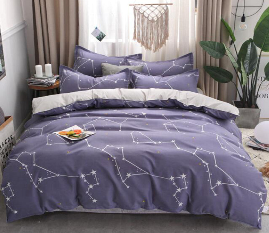 3D Star Connection 13086 Bed Pillowcases Quilt