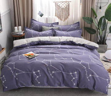 3D Star Connection 13086 Bed Pillowcases Quilt