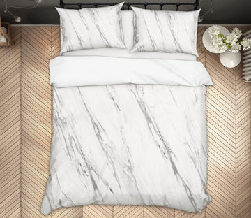 3D White Marble Pattern 16003 Bed Pillowcases Quilt