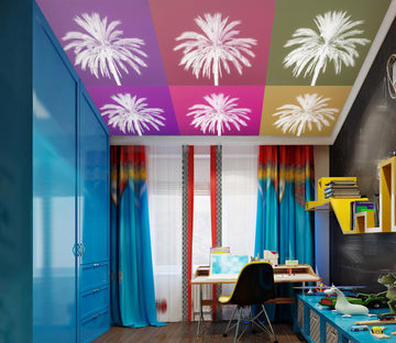 3D Color Coconut Tree 2592 Assaf Frank Ceiling Wallpaper Murals