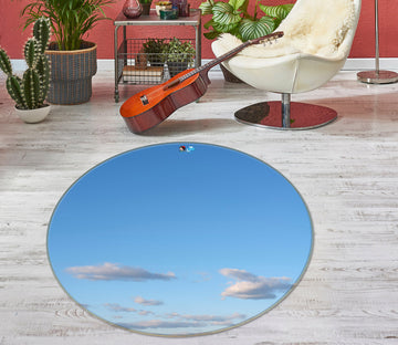 3D Sky Clouds 7389 Assaf Frank Rug Round Non Slip Rug Mat