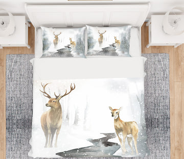 3D Deer 60169 Bed Pillowcases Quilt