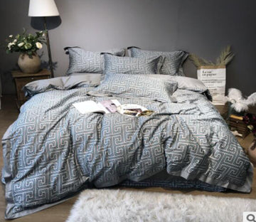3D Grey Totem 40045 Bed Pillowcases Quilt