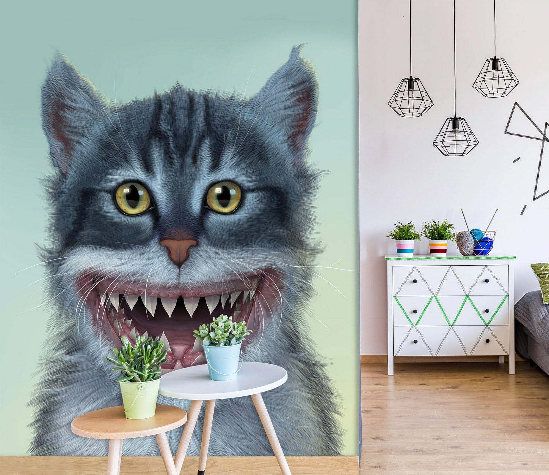 3D Shar Kitten 1549 Wall Murals Exclusive Designer Vincent Wallpaper AJ Wallpaper 2 