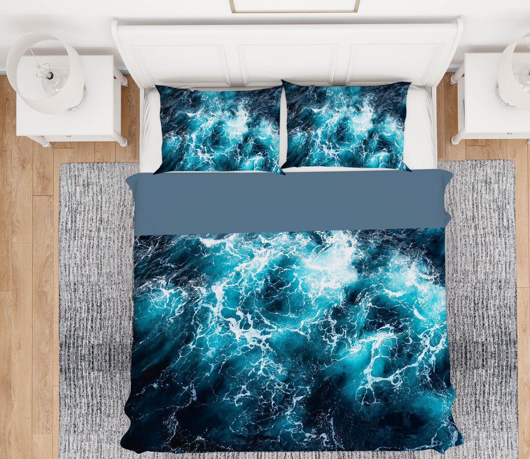 3D Sea Tide Pattern 16021 Bed Pillowcases Quilt