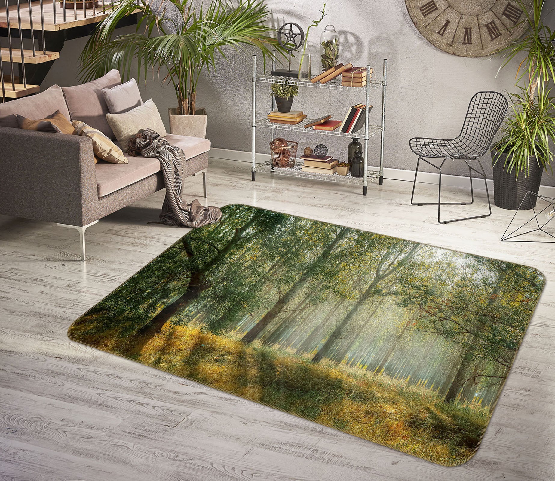 3D Forest 36166 Non Slip Rug Mat