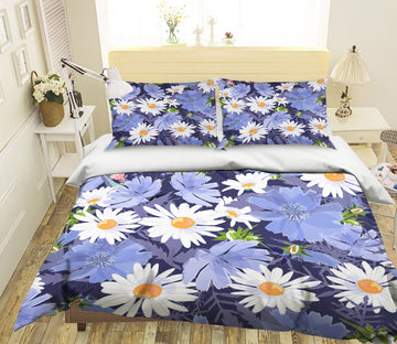 3D Chrysanthemum Flowers 60114 Bed Pillowcases Quilt