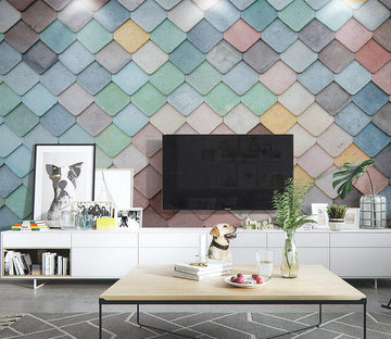 3D Color Geometry WG016 Wall Murals Wallpaper AJ Wallpaper 2 