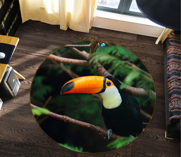 3D Stork Branch 81229 Round Non Slip Rug Mat
